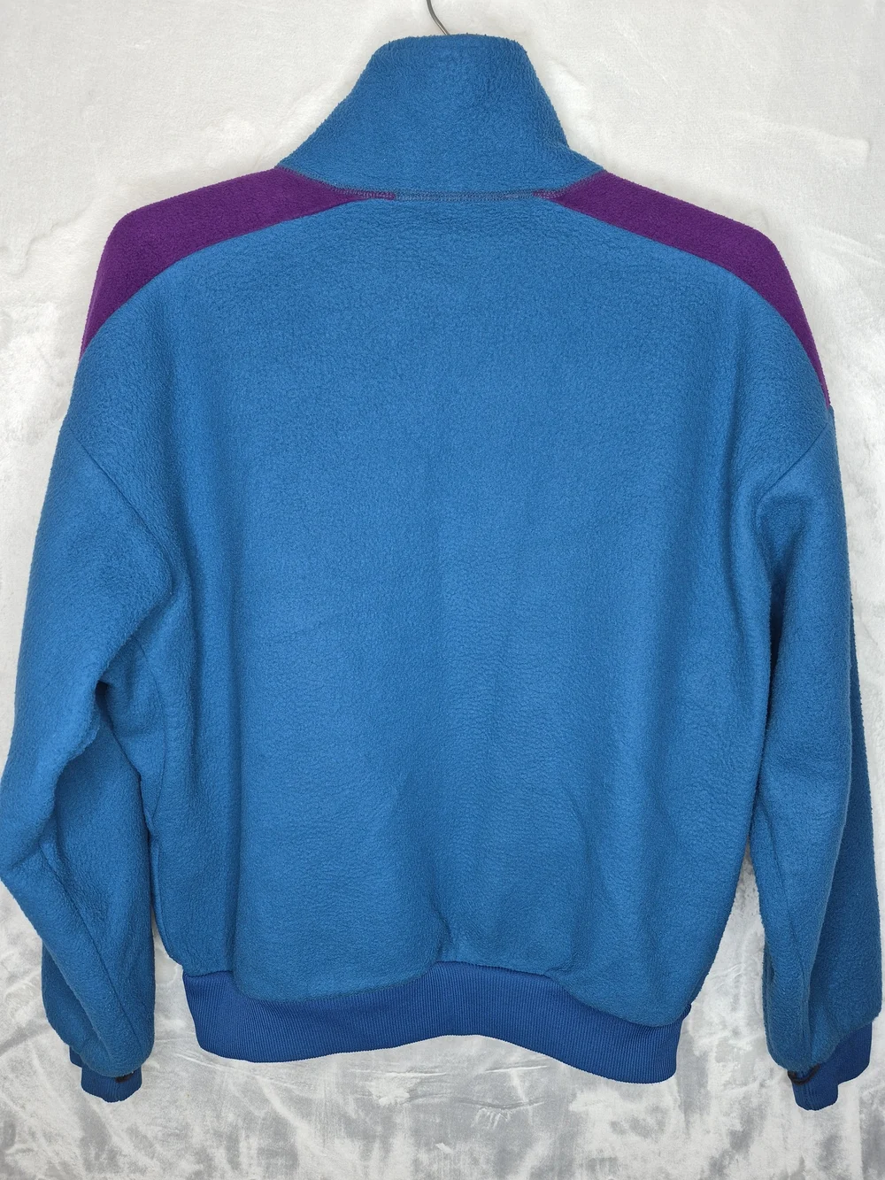 Vintage 90s Columbia Bugaboo Radial Colorblock Fleece Jacket Blue Purple Mens L